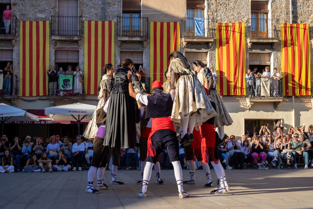 Moment final de la Gala, amb l'aixecada de les pabordesses, que enguany van estar gairebé 40 segons en aquesta posició