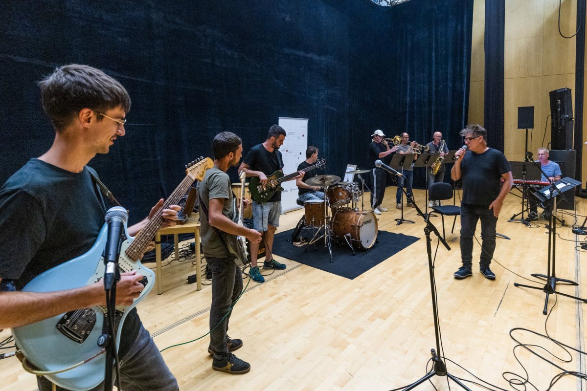 Un assaig del concert d'alumnes de l'EMVIC