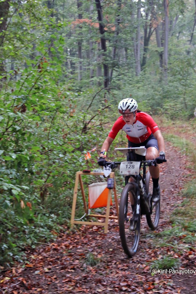 Jana Lüscher en plena competició