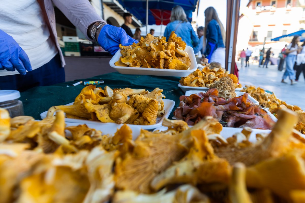 Bolets en una parada del mercat ambulant de Vic d'aquesta setmana