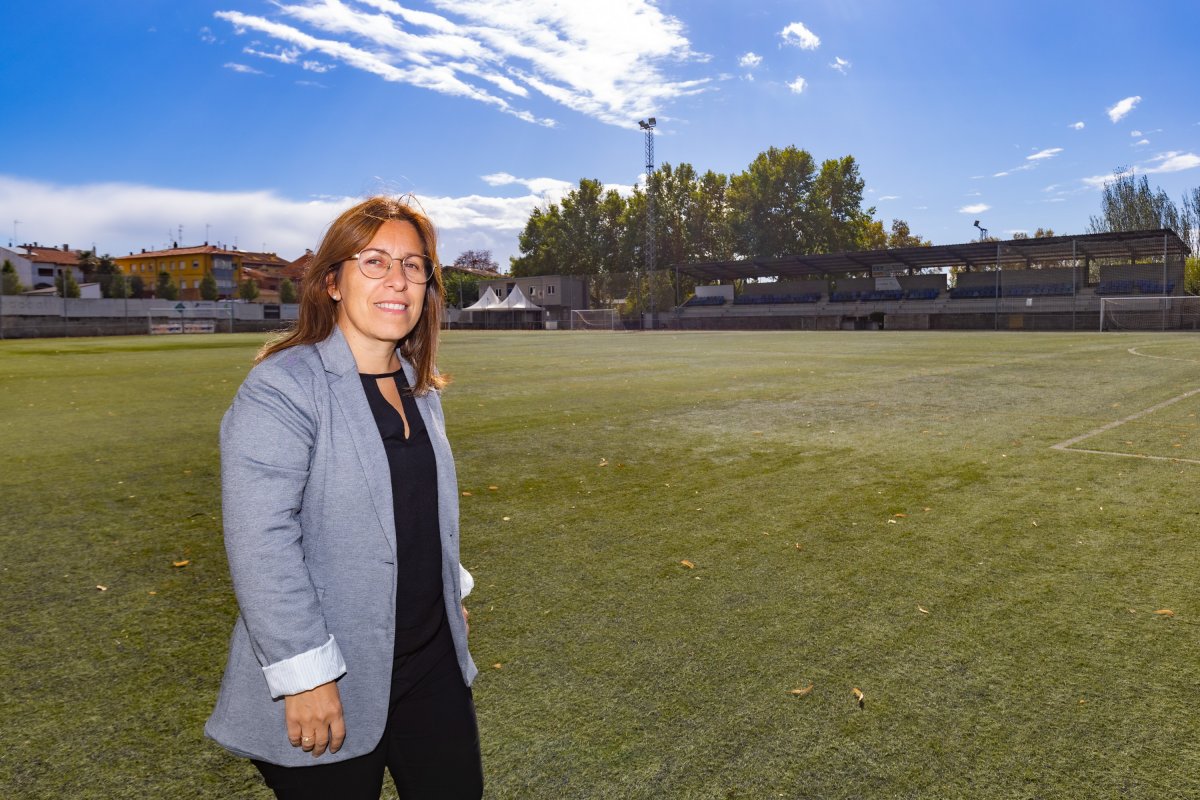 Yolanda Tristancho, al camp de fubtol