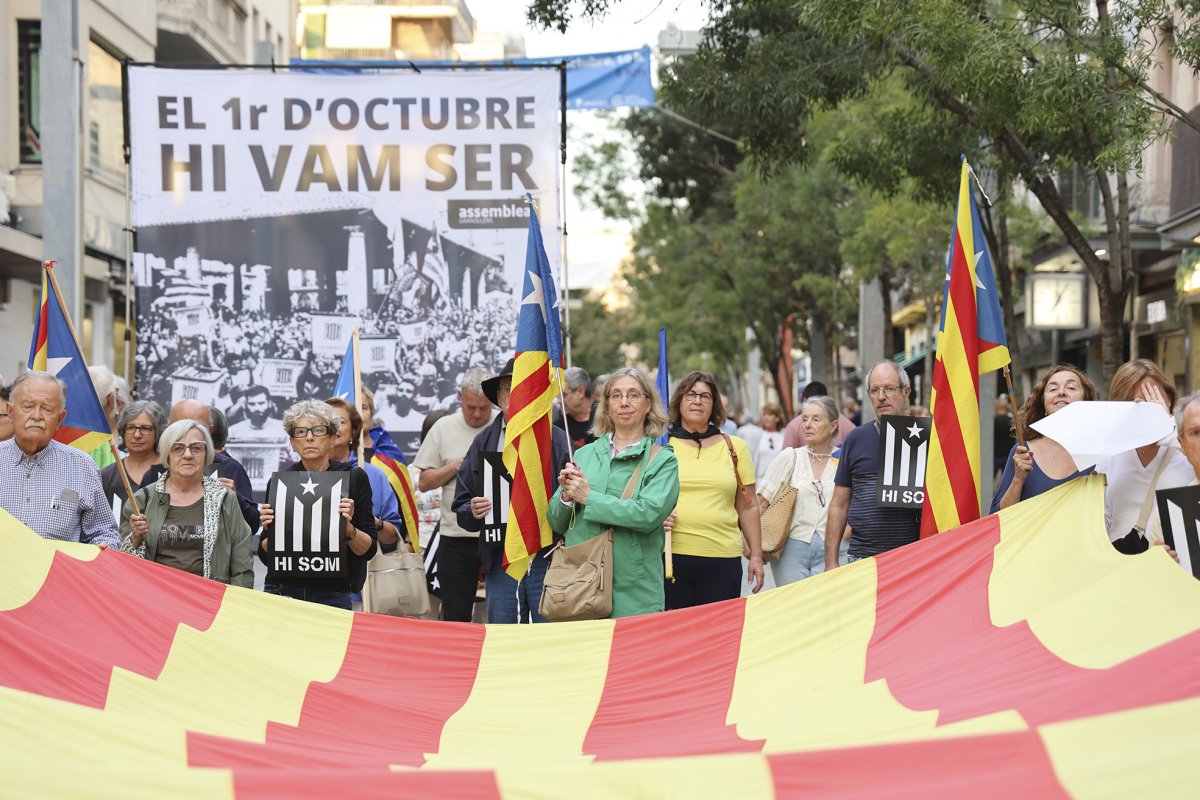 La manifestació d'aquest dimarts a Granollers