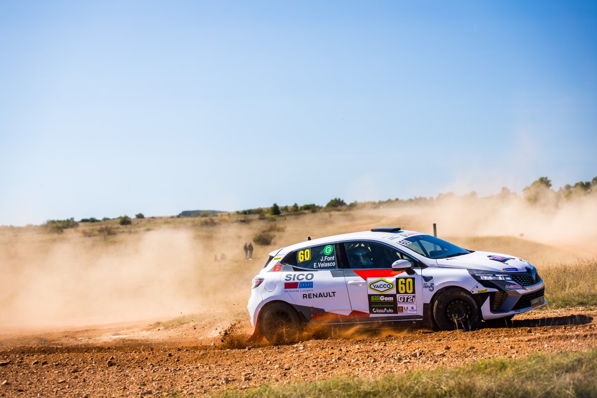 Joan Font en plena competició a França