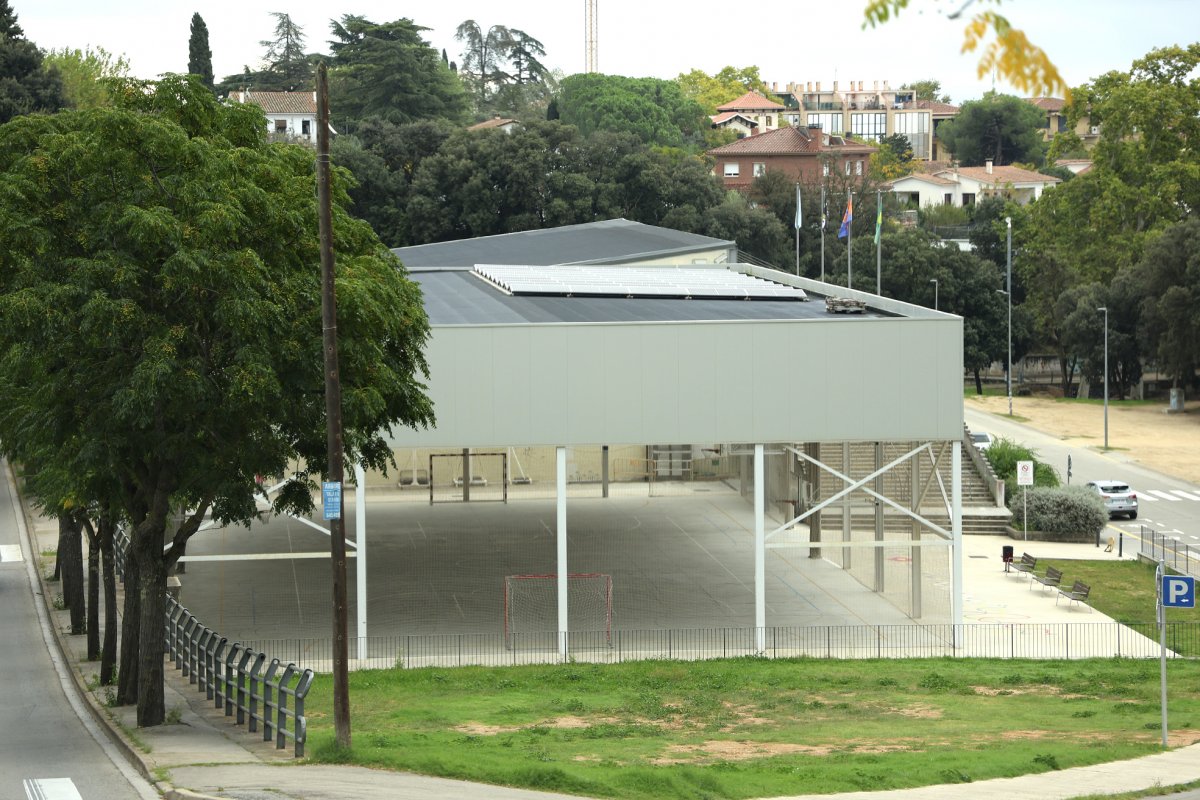 La pista coberta annexa al pavelló de l'Ametlla