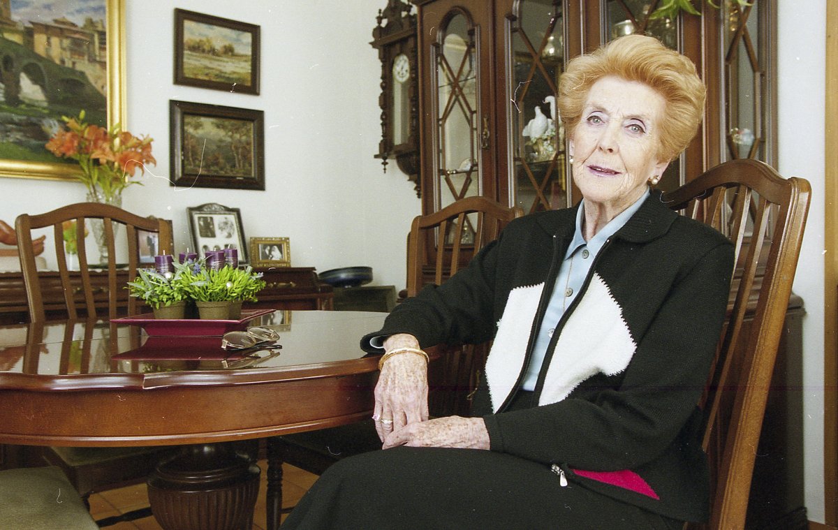 Coxita Pujol, a casa seva en una foto de l'any 2003