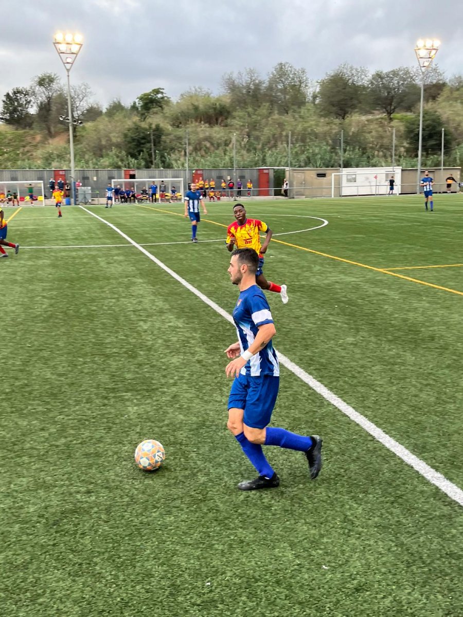 Jordi Ferrer, en una acció defensiva durant el partit