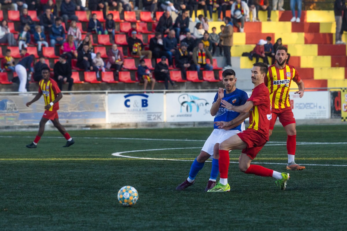 Ritxi Mercader, en una imatge del partit de la setmana passada davant el Lloret