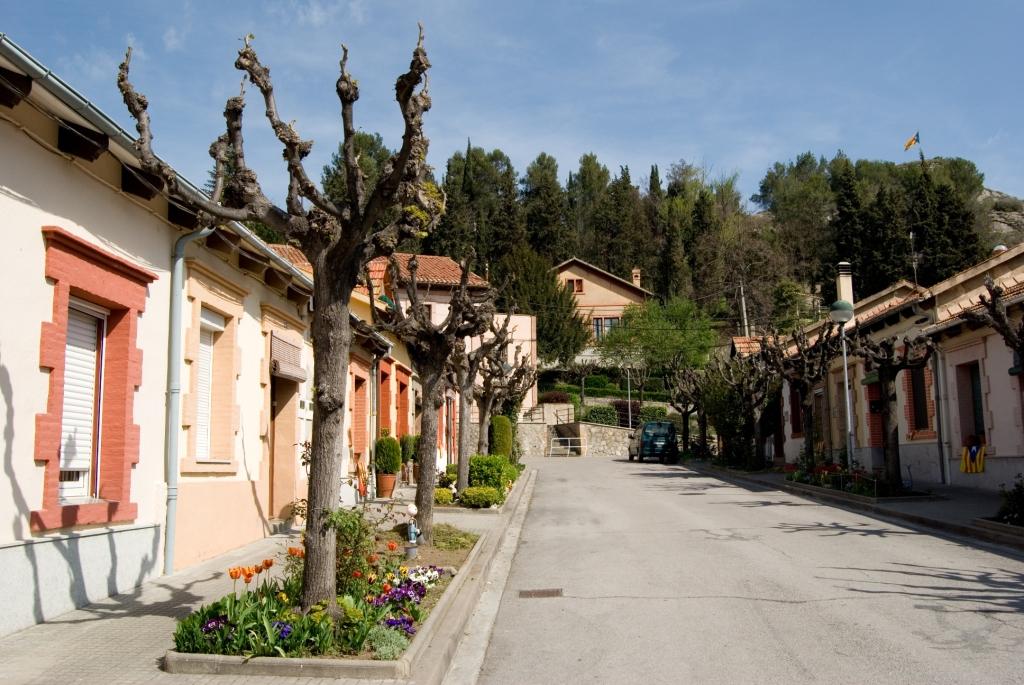 Vista d'un carrer de Borgonyà