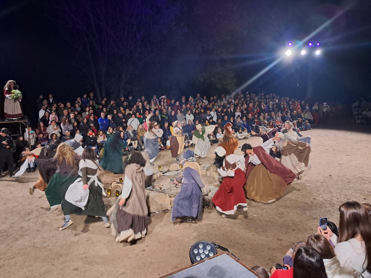 Un moment del ball de bruixes de Viladrau