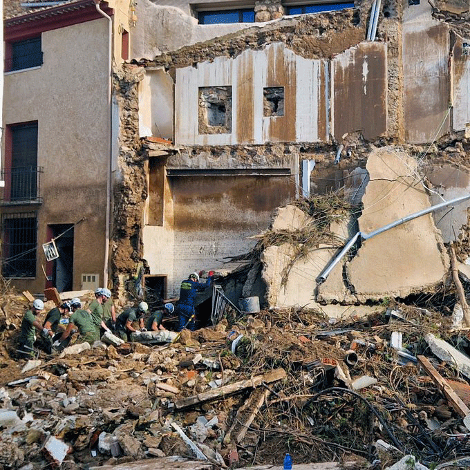 Una imatge de la devastació que ha provocat la DANA al Paía Valencià