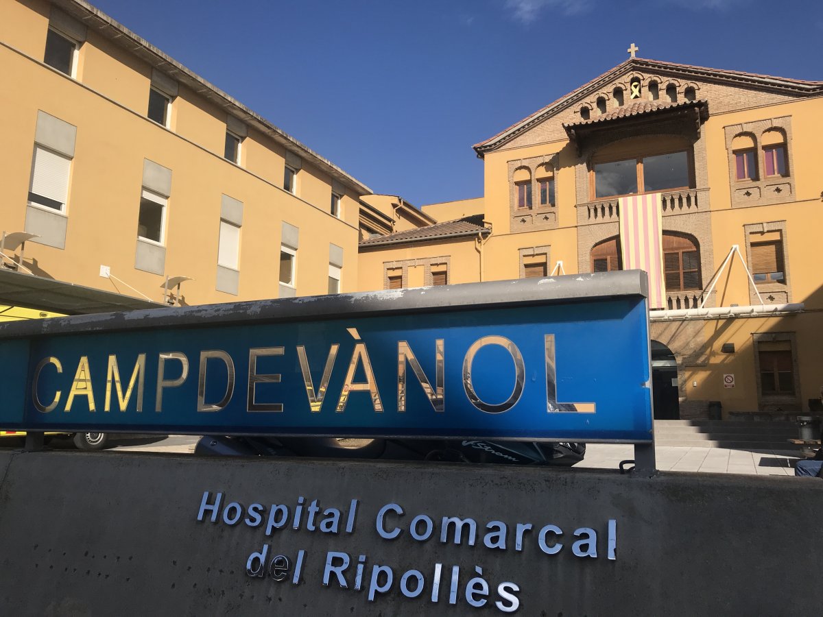 L'entrada de l'Hospital de Campdevànol