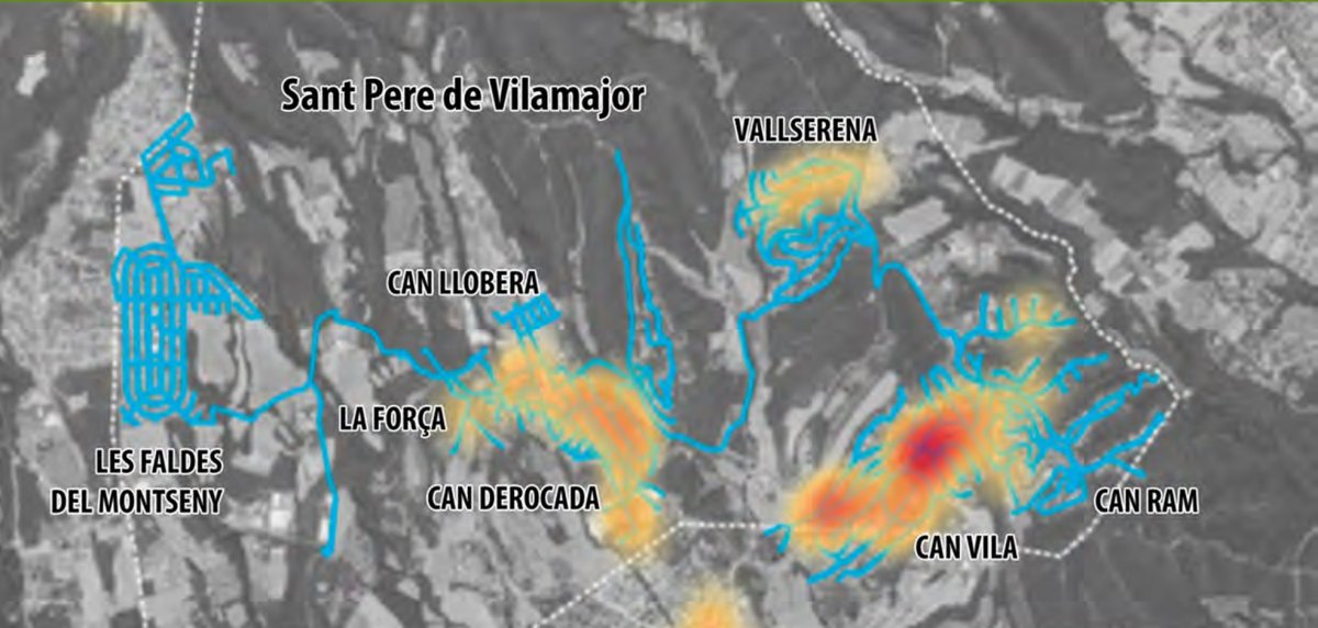 Mapa de fuites a Sant Pere de Vilamajor