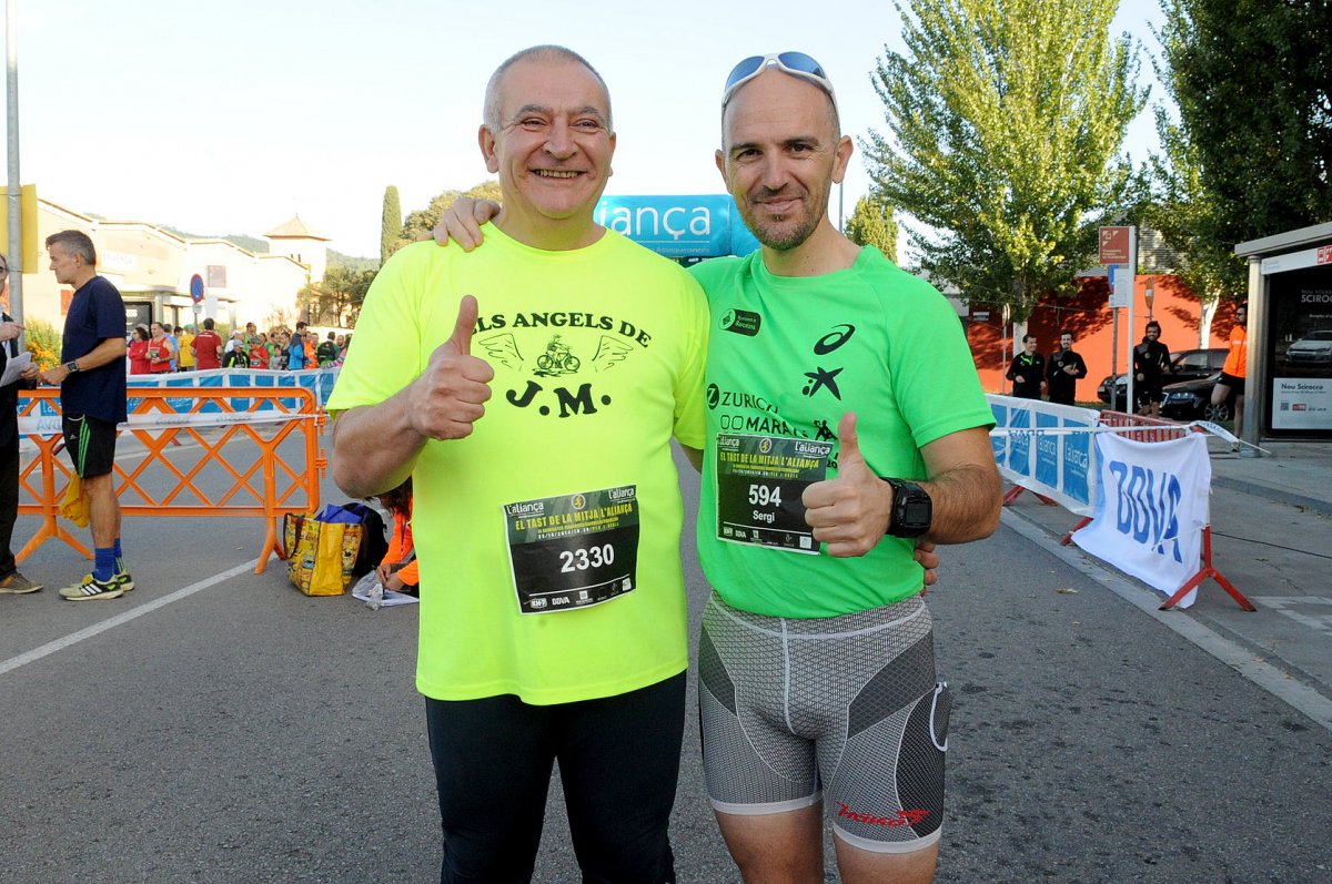 Orive amb Sergi Mingote al Tast de la Mitja de 2014