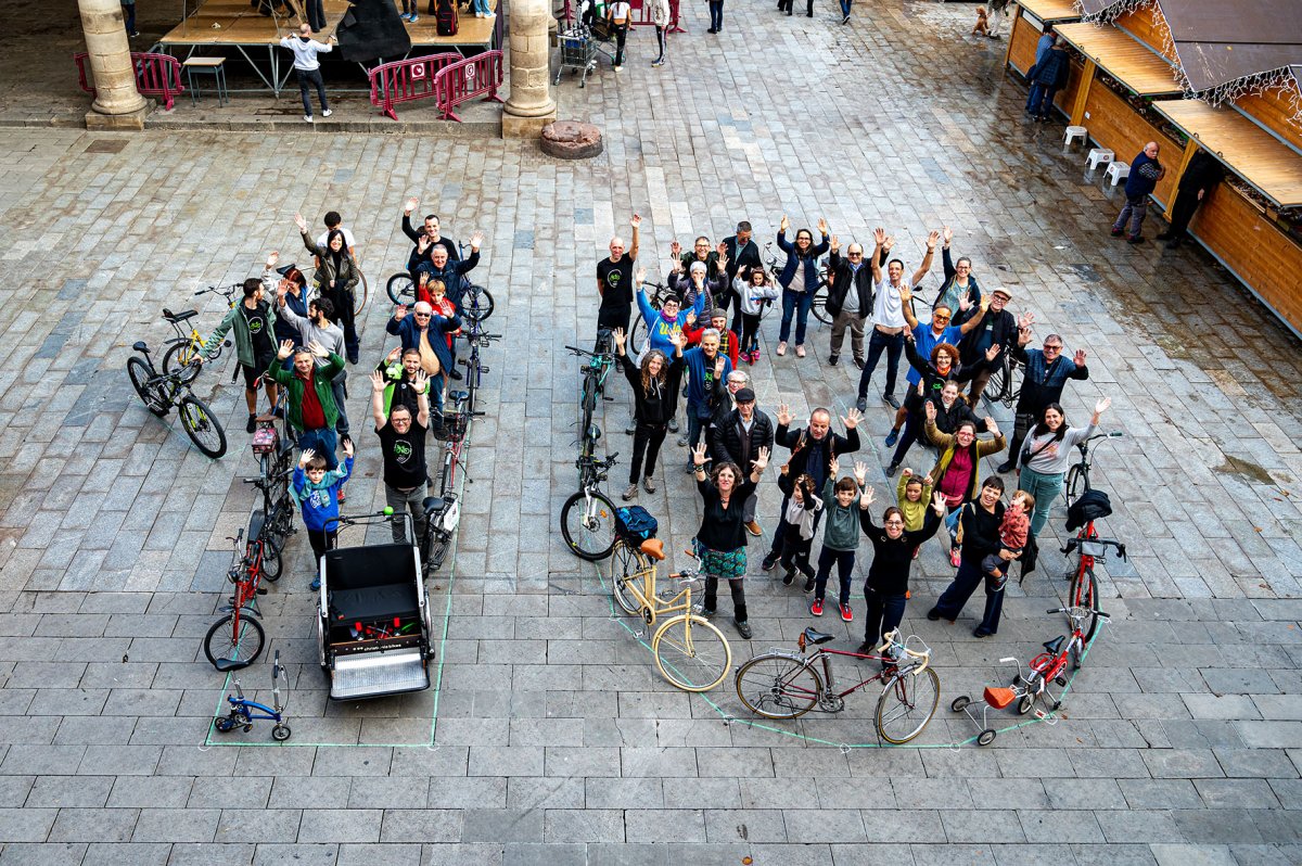 Granollers Pedala va celebrar diumenge al matí a la Porxada els seus 10 anys d’existència