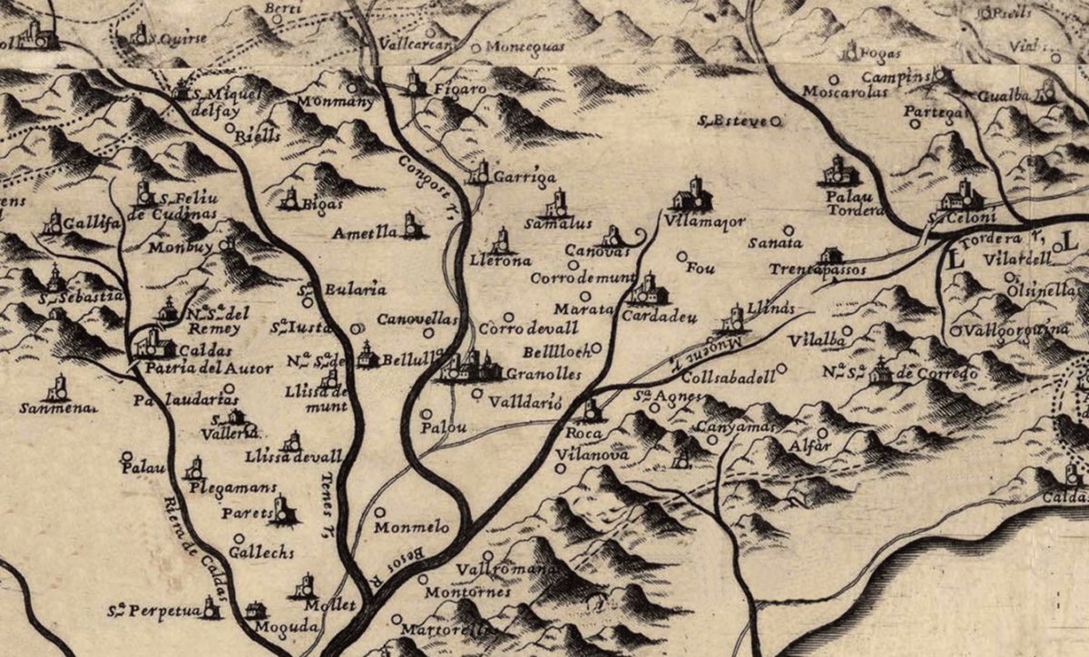 Els Vallès Oriental, segons la cartografia del segle XVIII