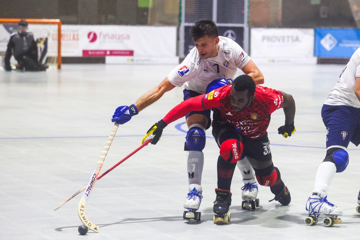 Un moment del partit d'aquest dissabte entre el Voltregà i el Noia