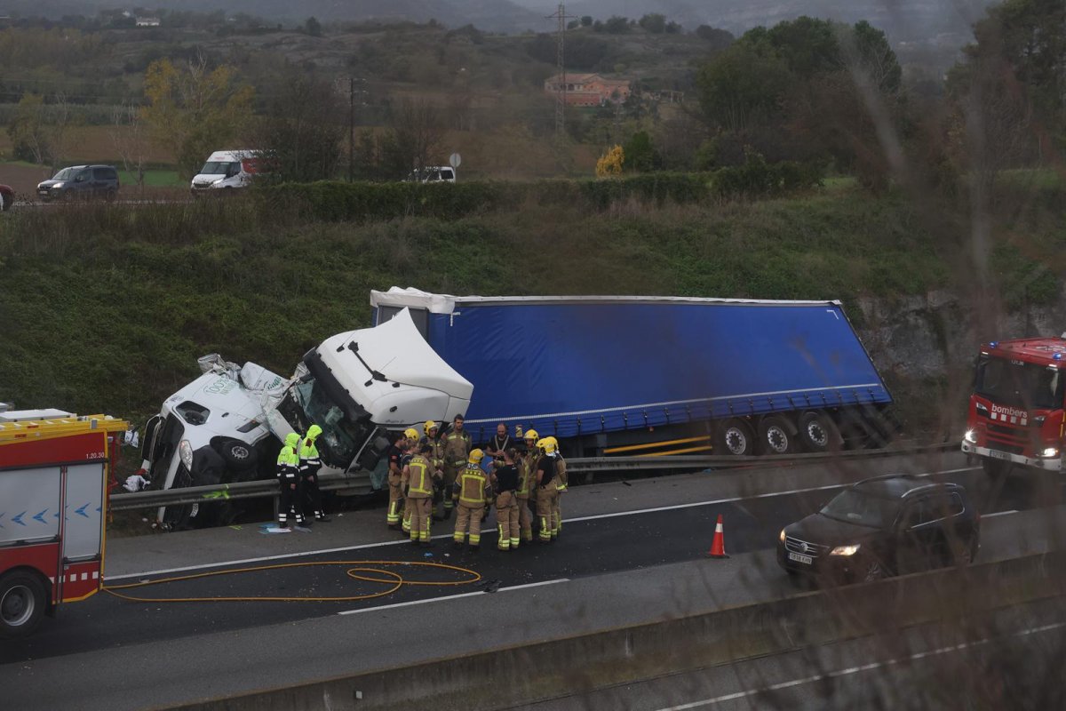 L'accident al punt quilomètric 66,8 de la C-17, aquesta tarda