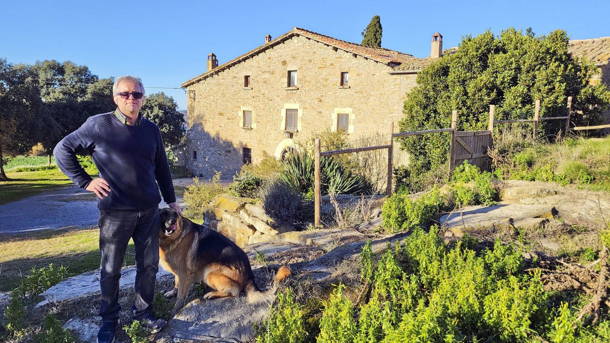 Josep Ramon Redorta, a la masia el Portell de Gurb