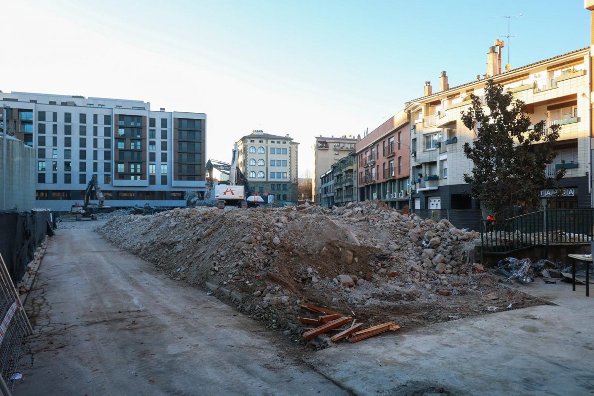 El Mercat Municipal de Vic, convertit totalment en runa des d'aquest divendres al migdia