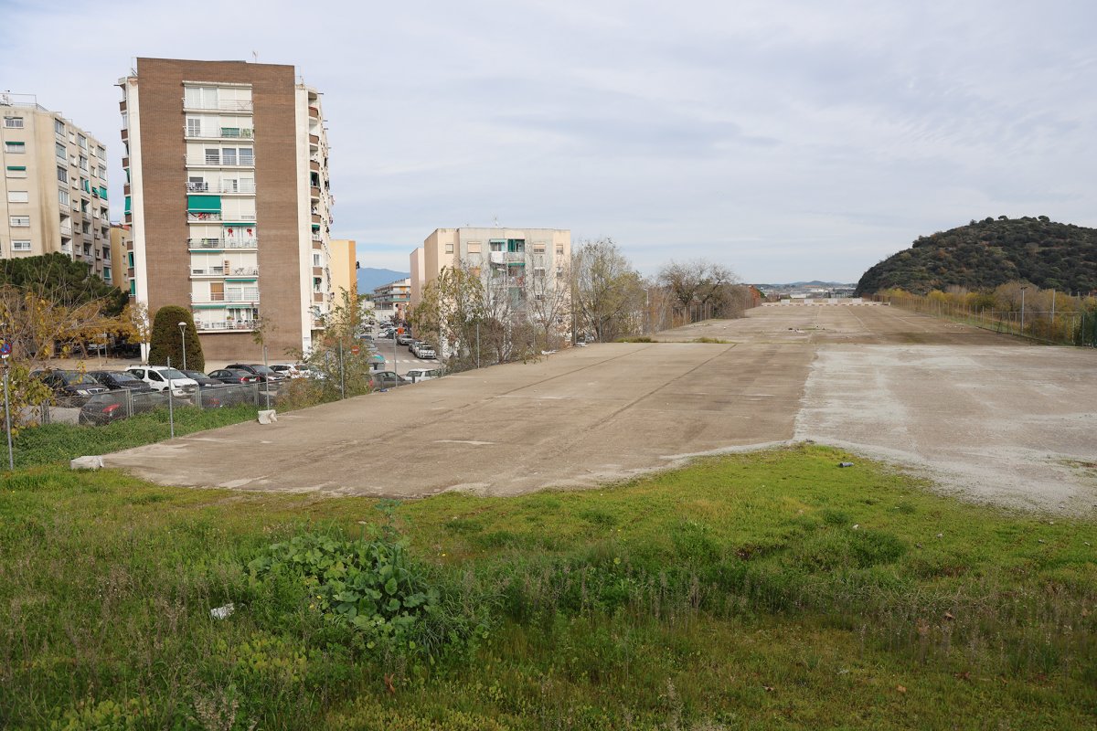 Estat actual del tram nord de la llosa del túnel