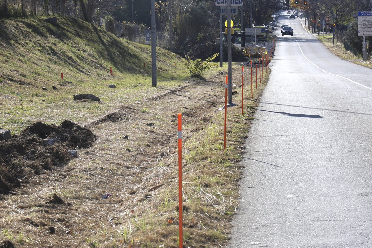 Els primers treballs ja són visibles a la carretera de Vic