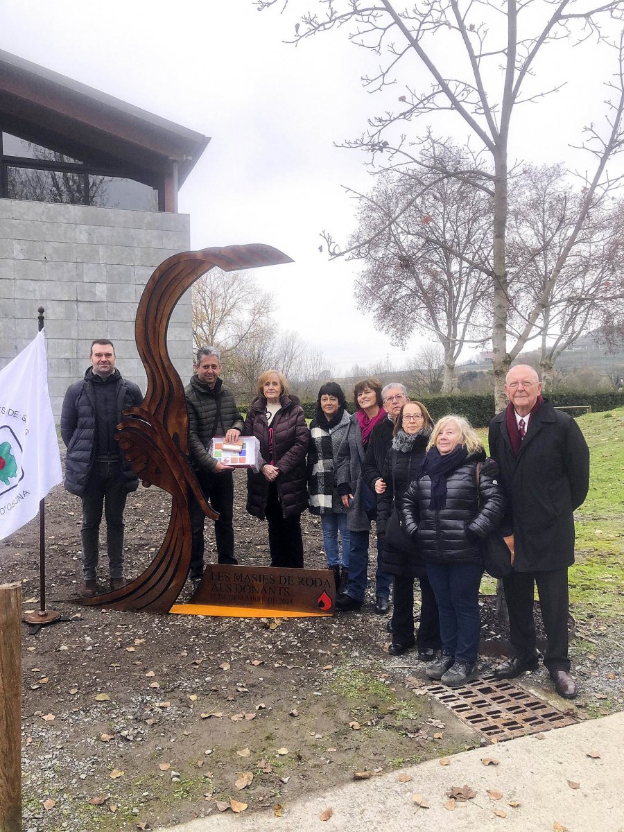 La inauguració del monument, diumenge