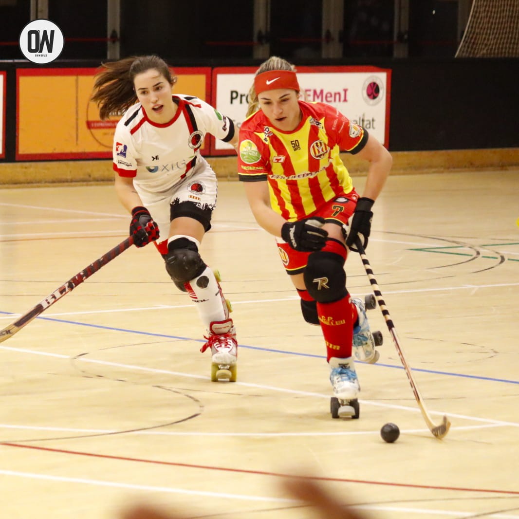 Valentina Fernández en una jugada del partit