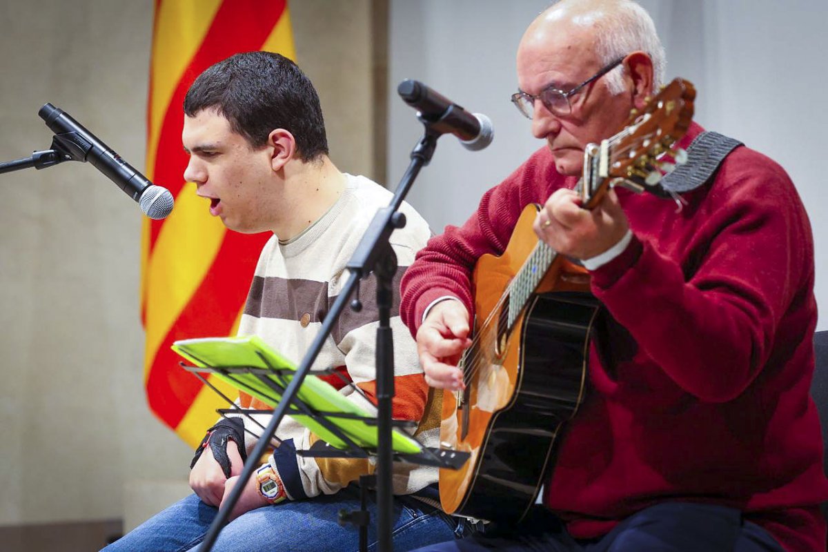 Arnau Baulenas i Cinto Espejo, durant l'actuació