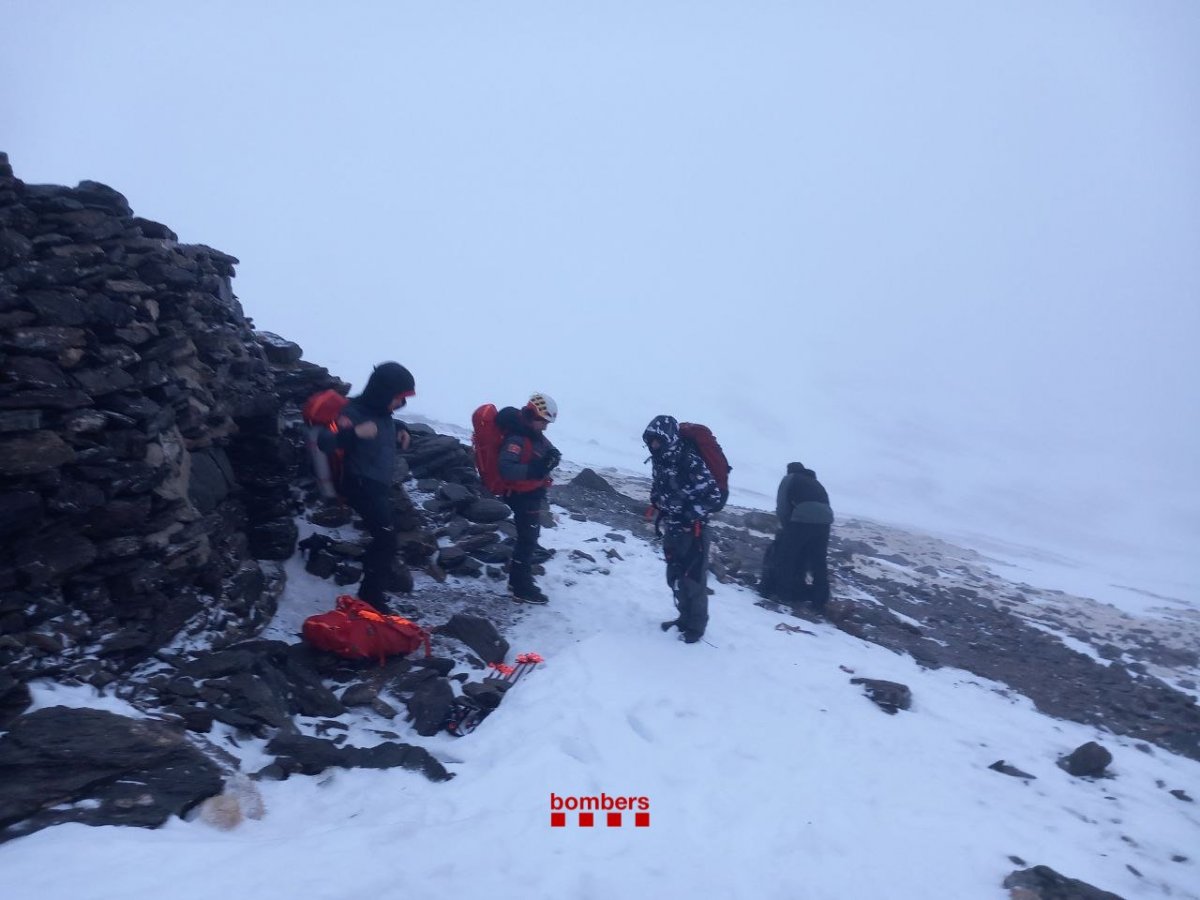 L'operatiu de rescat, aquest dilluns al matí