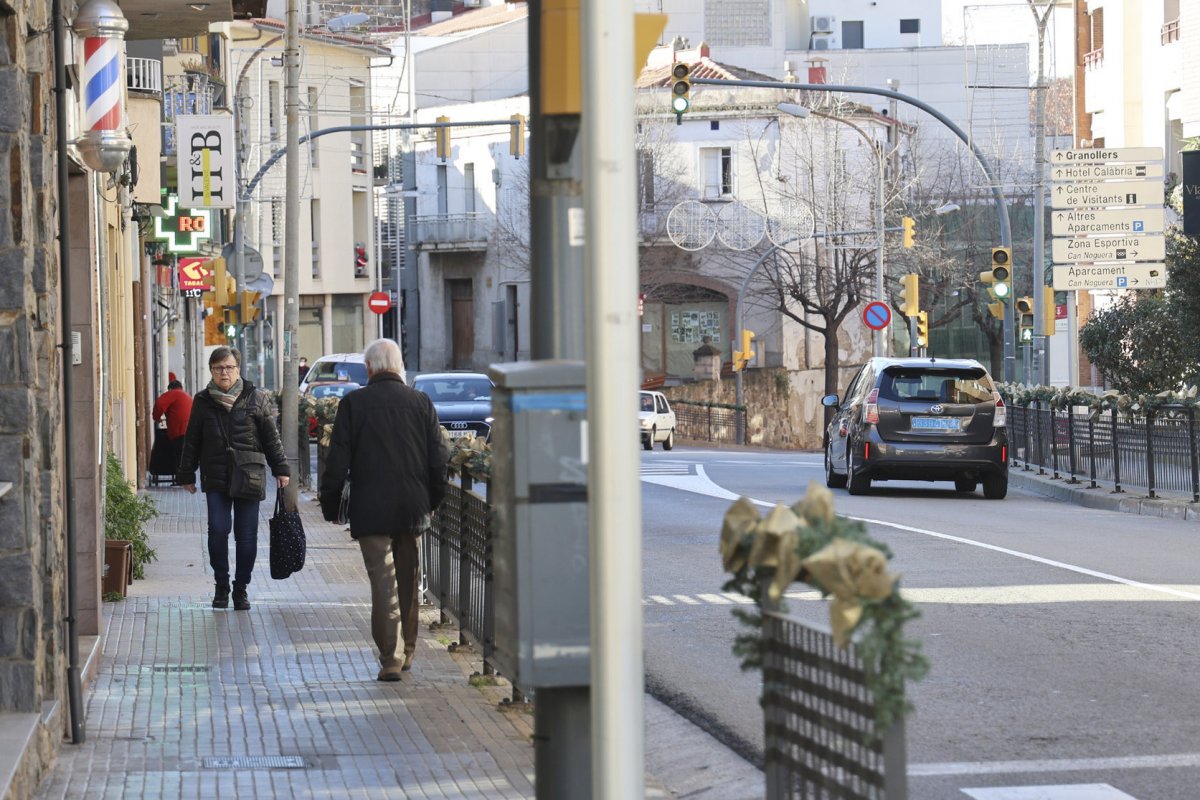 El tram del carrer Calàbria on s'actuarà