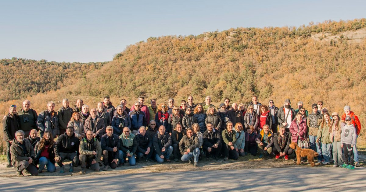 Foto de família dels participants a l'homenatge