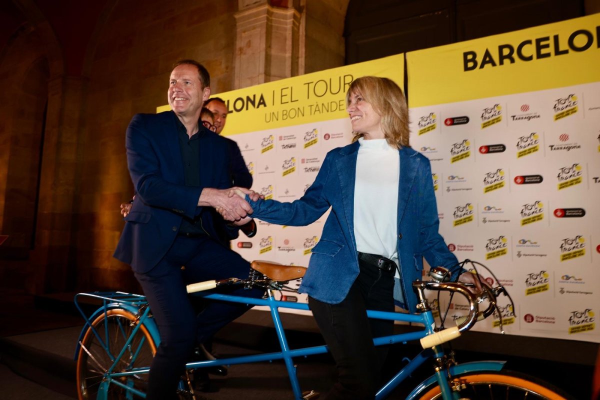 Barnusell amb el director del Tour aquest dimarts a Barcelona
