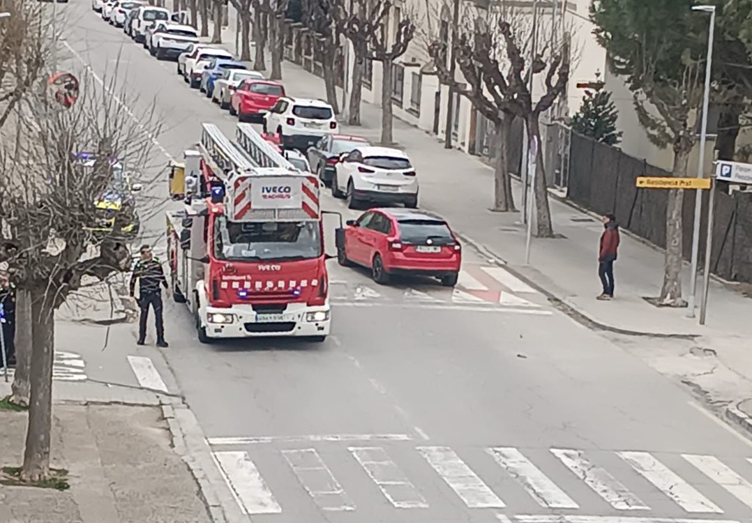 Un dels camions de Bombers
