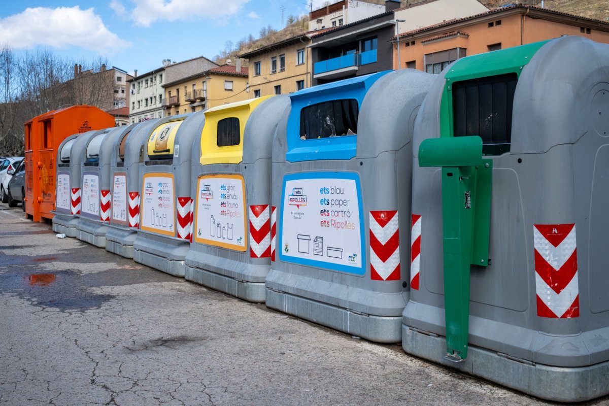Una àrea de contenidors de Ripoll