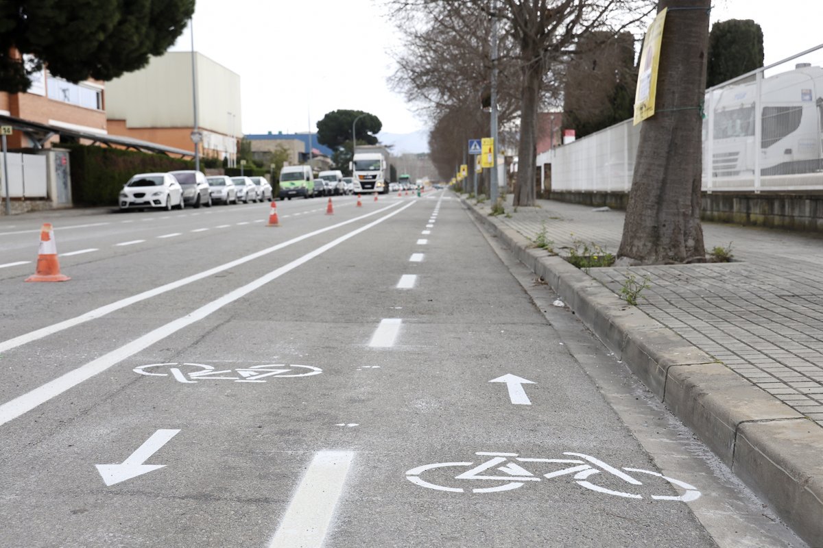 El carril bici serà bidireccional pel costat sud del Gran Vial