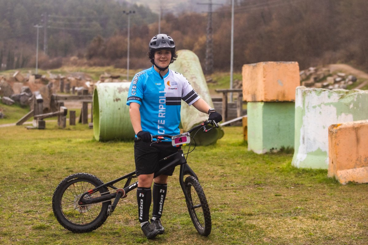 Alba Riera, en l'entrenament d'aquest dijous al Centre de Tecnificació Esportiva l'Avellaneda