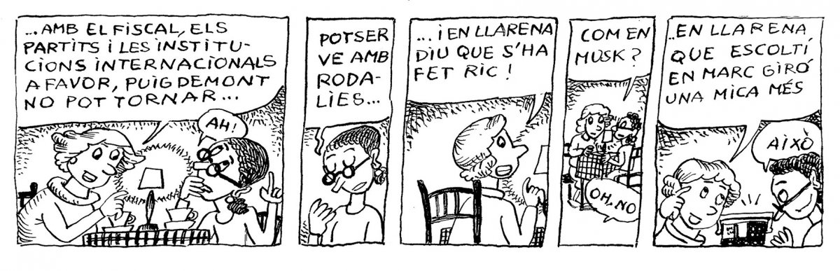 La tira còmica de la ninotaire Pilarín Bayés a EL 9 NOU d’aquest divendres