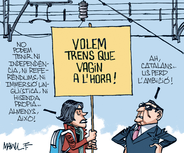 La vinyeta setmanal del dibuixant Manel Fontdevila a la seva secció de ‘La santa espina’ a EL 9 NOU d’aquest divendres