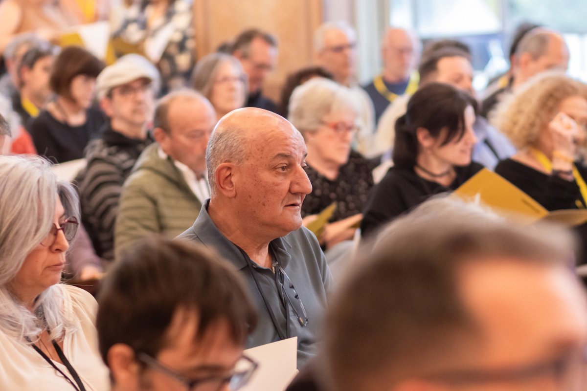 Pep Mur entre els assistents al congrés de divendres