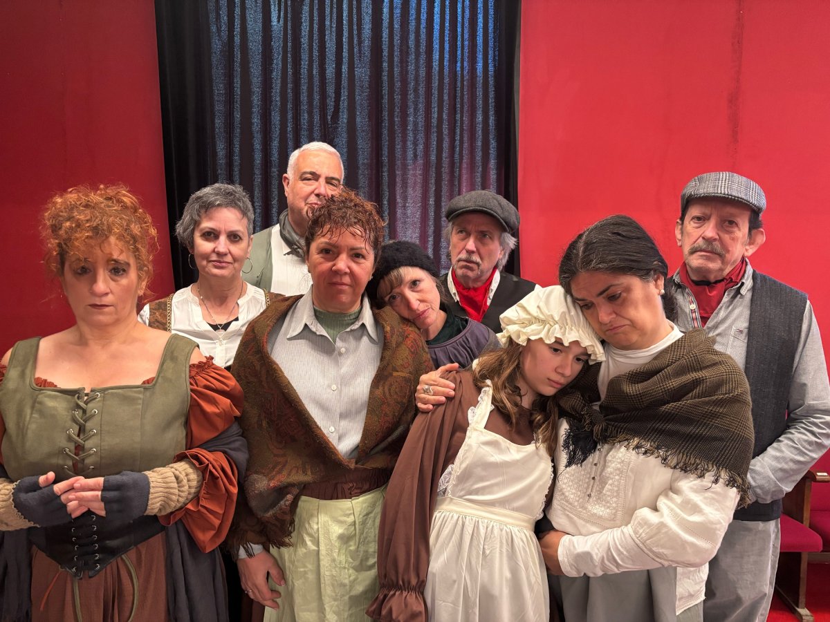 Alguns dels participants en el musical
