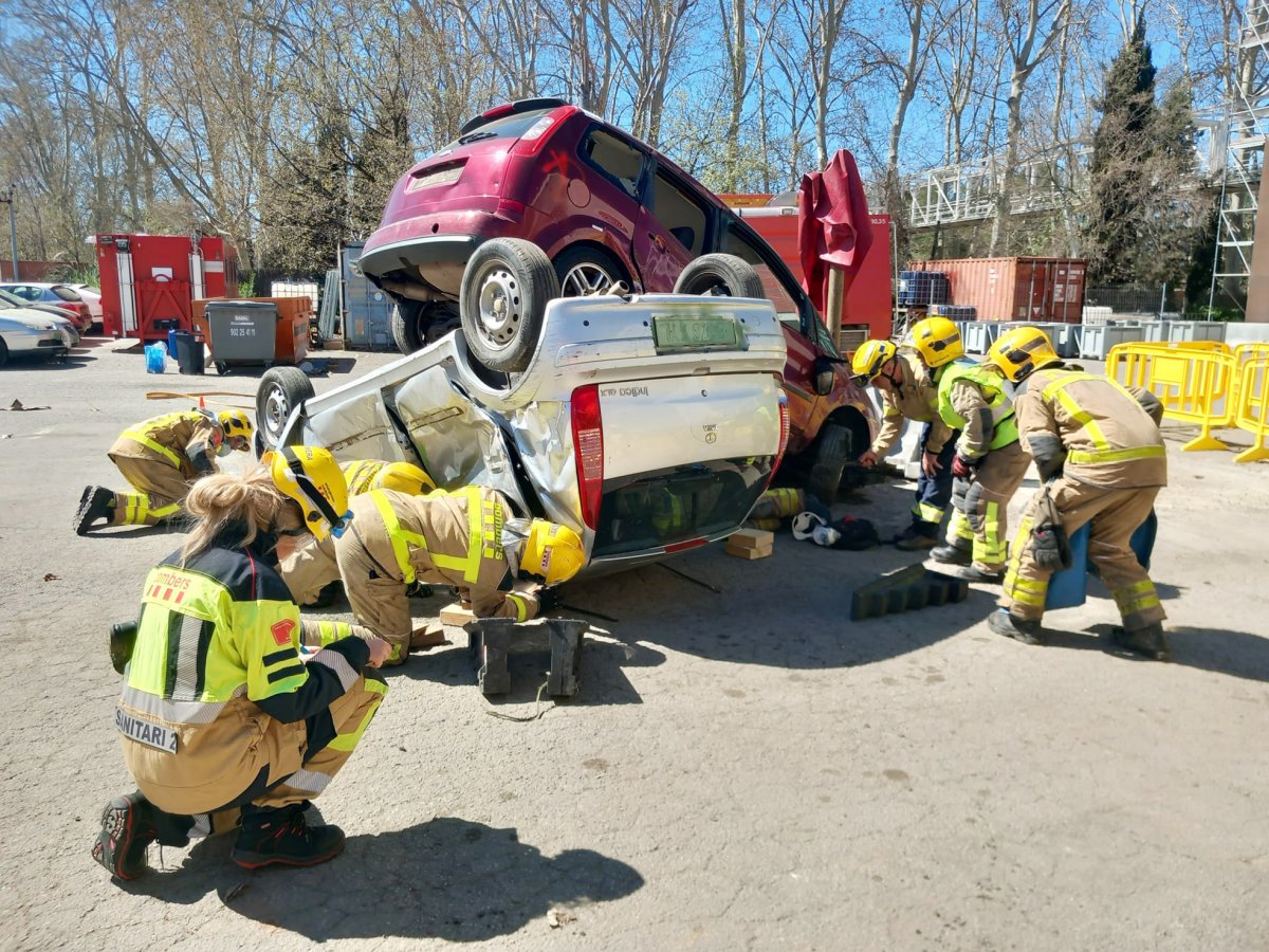 L'equip de Granollers durant la prova de dilluns