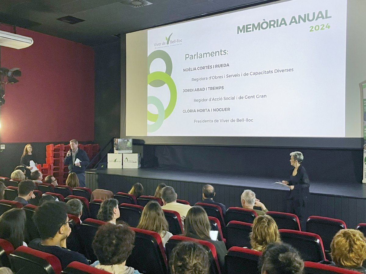 La presentació de la memòria de la Fundació Viver de Bell-lloc es va fer dijous al Cinema Esbarjo de Cardedeu
