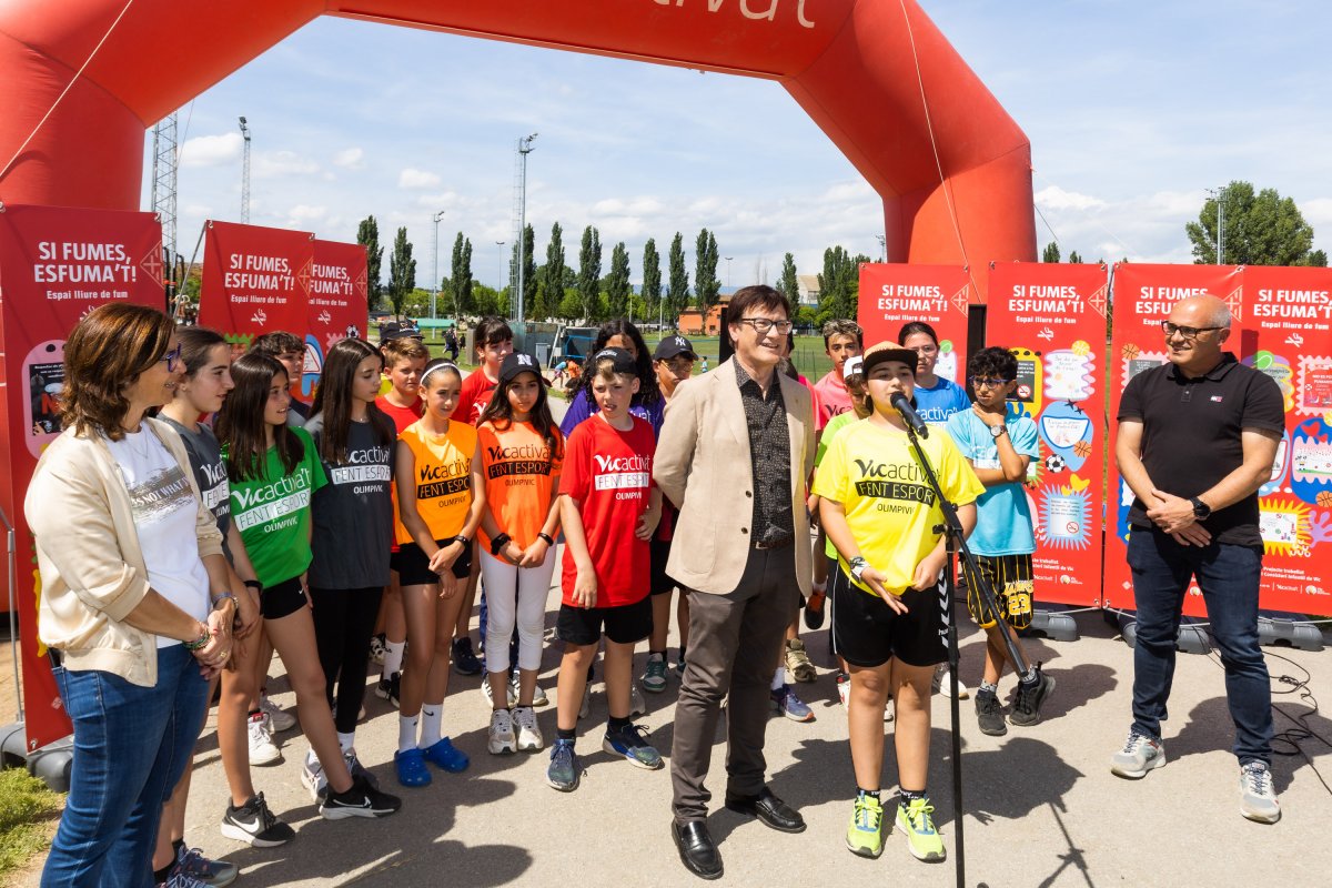 Presentació de la campanya a la zona esportiva Mas d'en Bigas de Vic