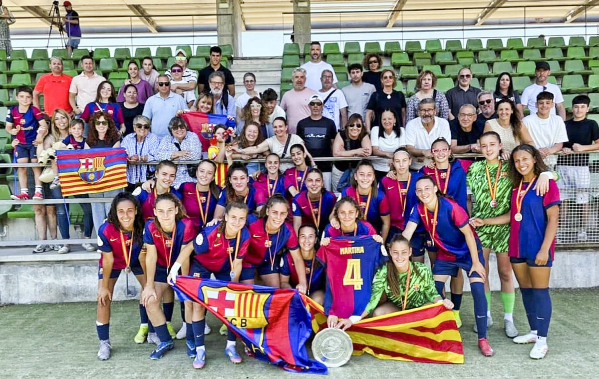 L’equip del Barça Juvenil que va quedar subcampió a Madrid