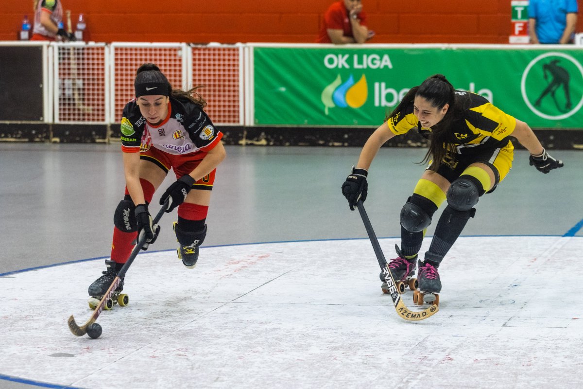 Mireia Codinach, que va fer el tercer gol, iniciant un contraatac