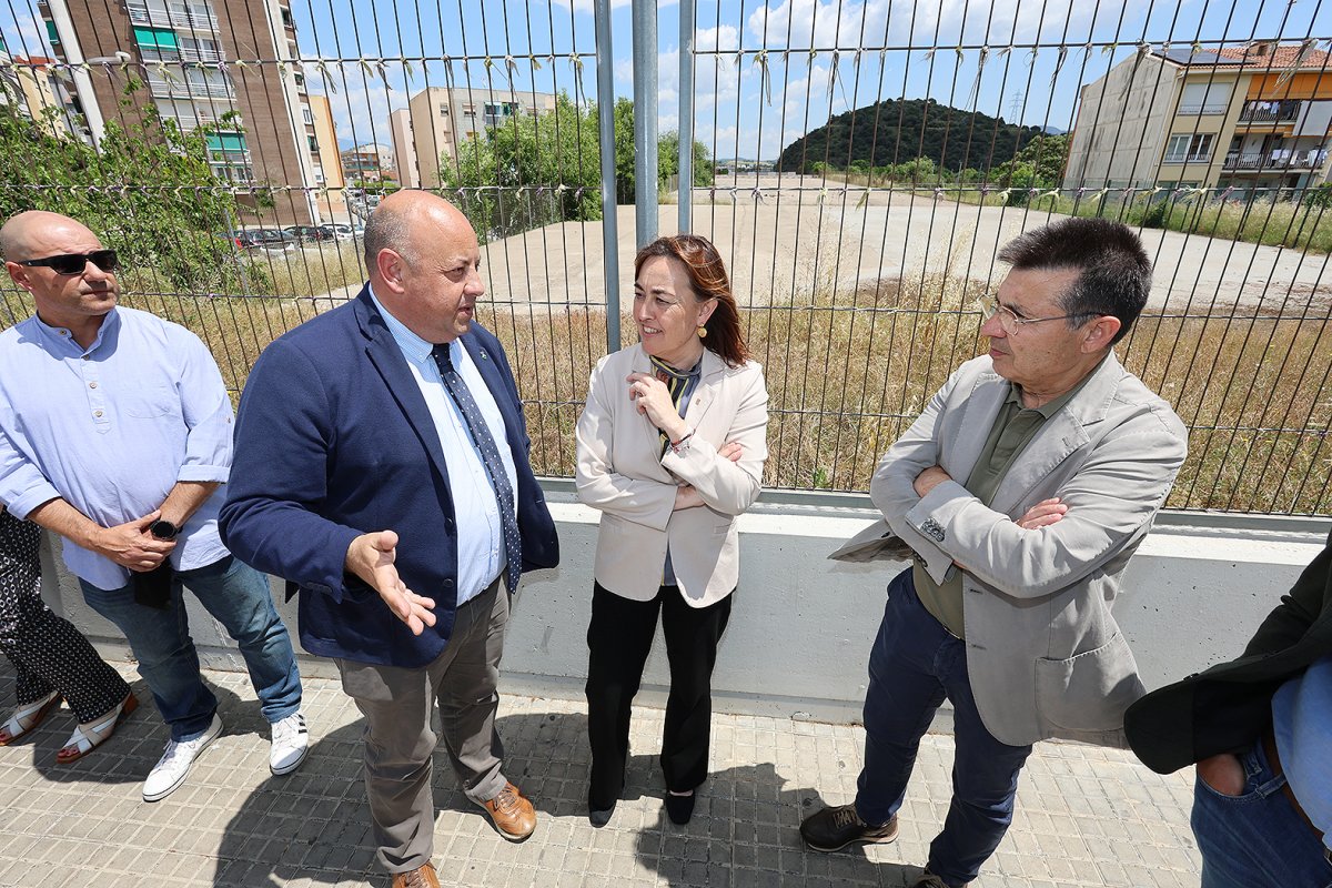 Panque amb l'alcalde Pere Rodríguez i el regidor Toni Guil