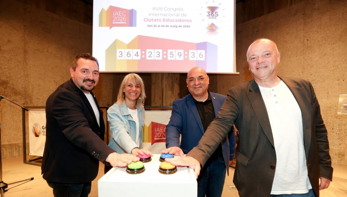 D'esquerra a dreta, Juan Antonio Corchado, Alba Barnusell, Joan Galiano i Emilio Cordero