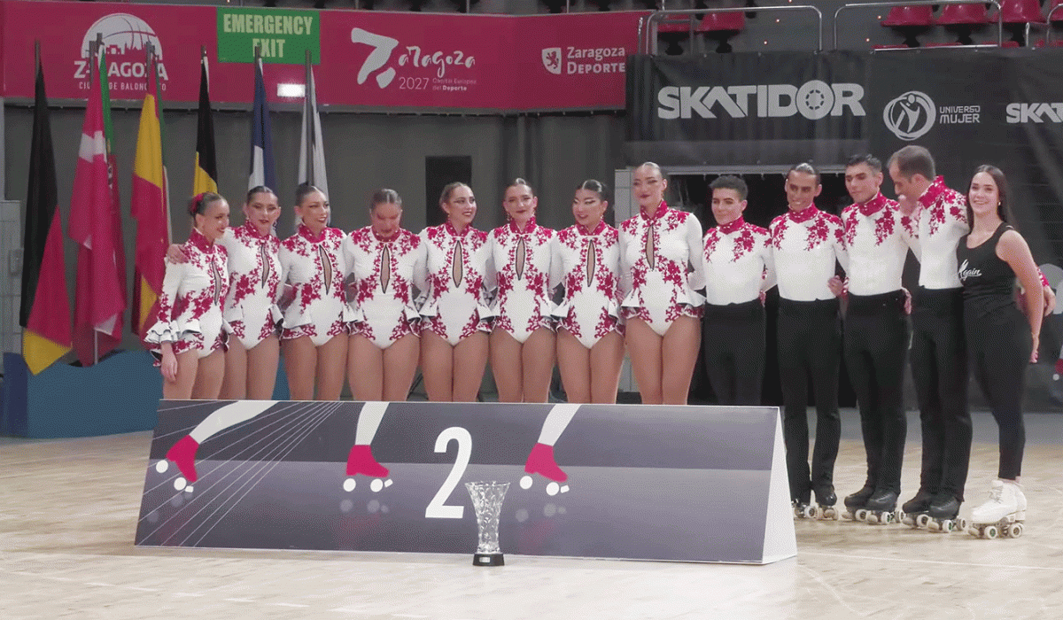 El grup tonenc, al segon calaixó del podi de Saragossa