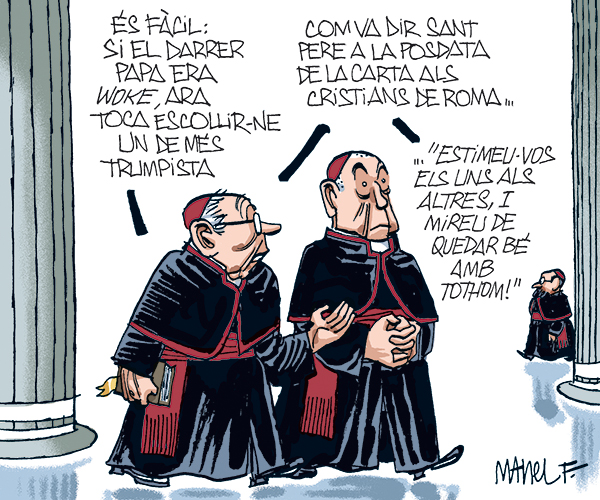 La vinyeta setmanal del dibuixant Manel Fontdevila a la seva secció de ‘La santa espina’ a EL 9 NOU d’aquest divendres