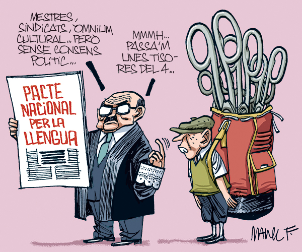 La vinyeta setmanal del dibuixant Manel Fontdevila a la seva secció de ‘La santa espina’ a EL 9 NOU d’aquest divendres